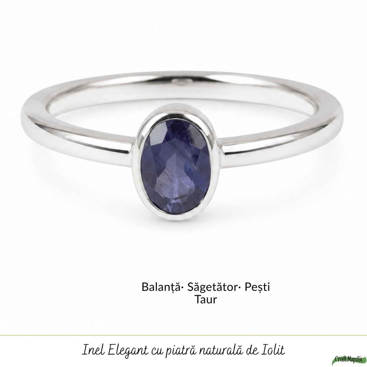 Inel cu Iolit, Argint 925 – CraftMystic