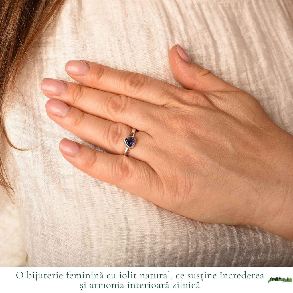 Inel cu Iolit, Argint 925 – CraftMystic