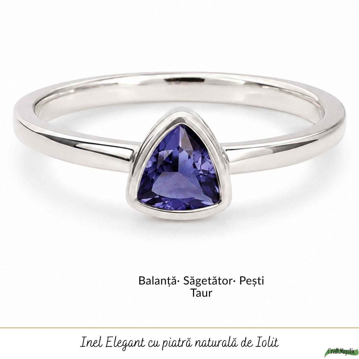 Inel cu Iolit, Argint 925 – CraftMystic