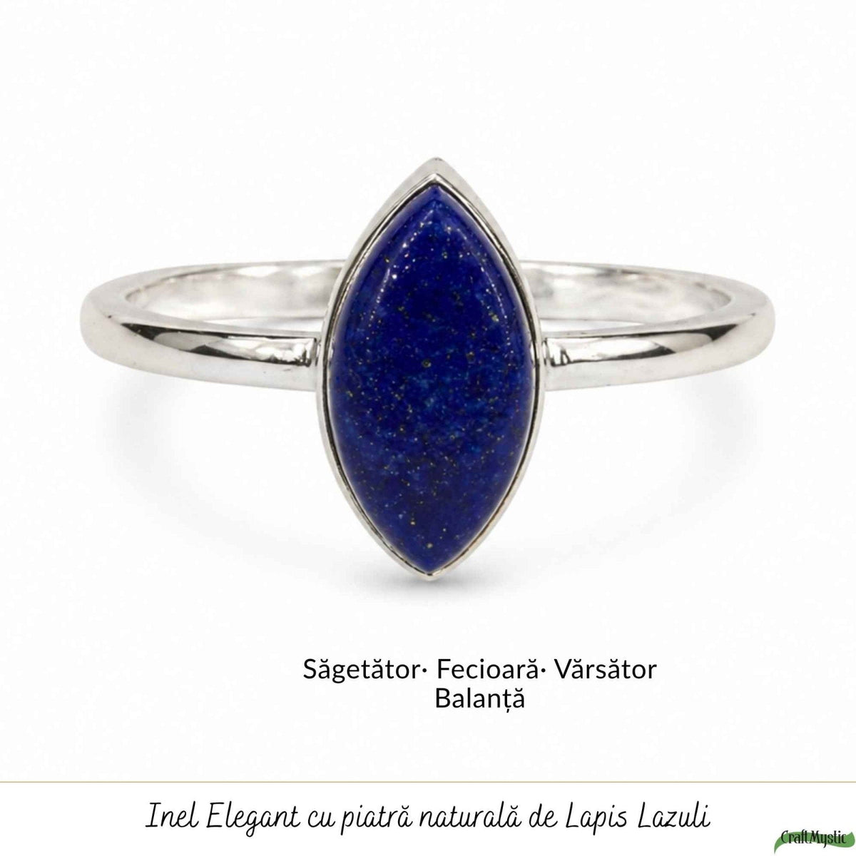 Inel cu Lapis Lazuli, Argint 925 – CraftMystic