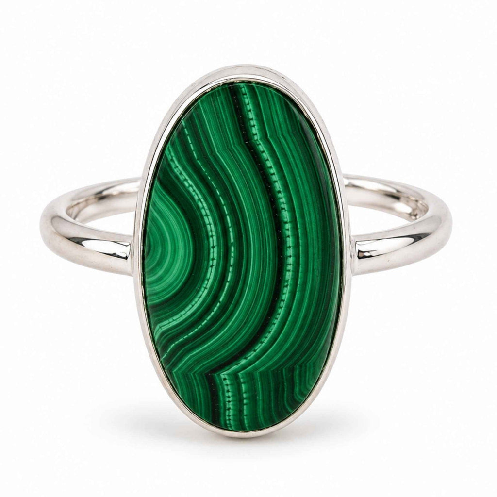 Inel cu Malachit, Argint 925 – CraftMystic