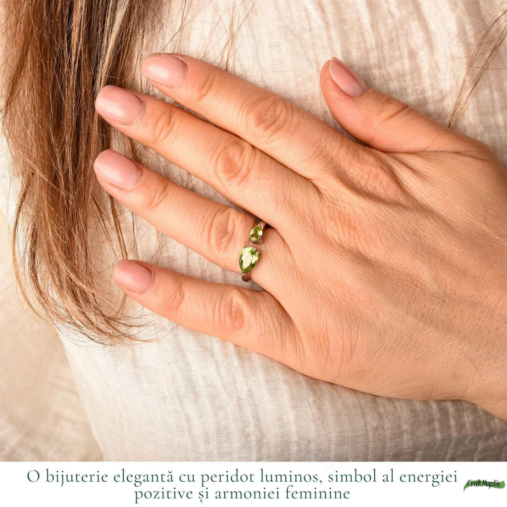 Inel cu Peridot, Argint 925 – CraftMystic