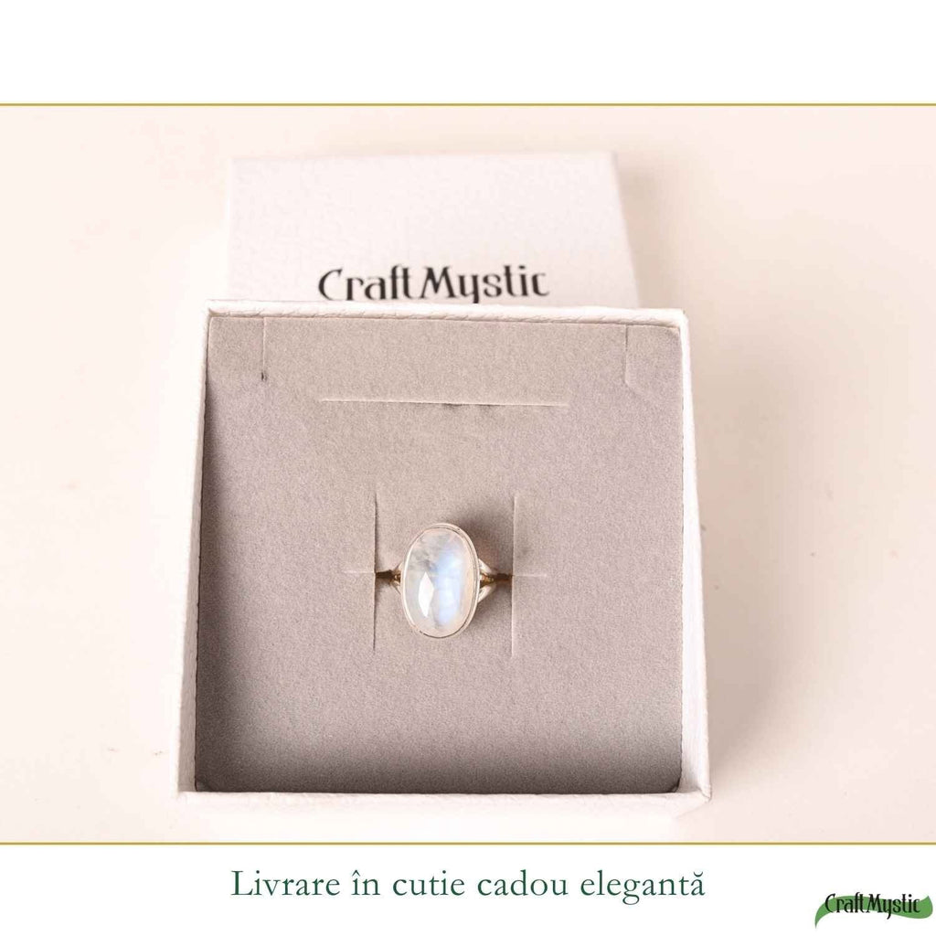 Inel cu Piatra Lunii, Argint 925 – CraftMystic