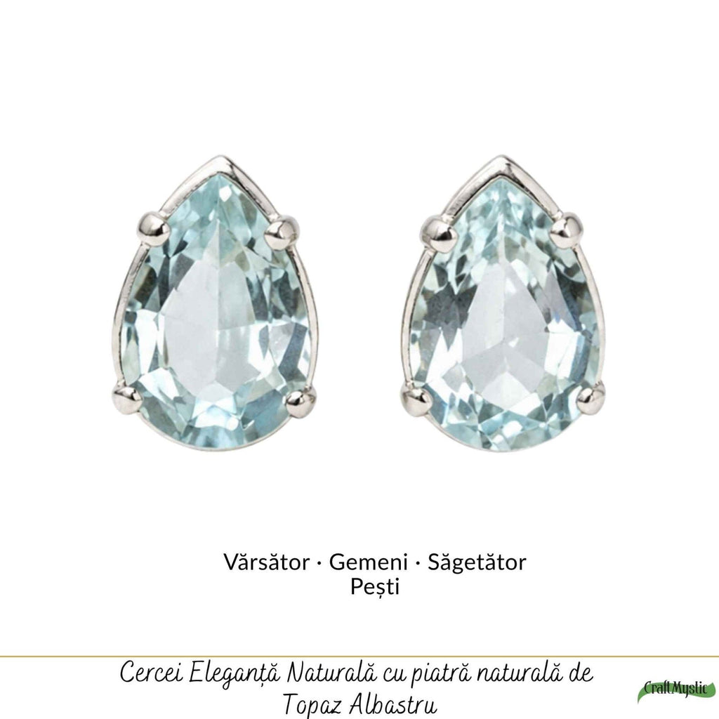 Cercei cu Topaz, Argint 925 – CraftMystic