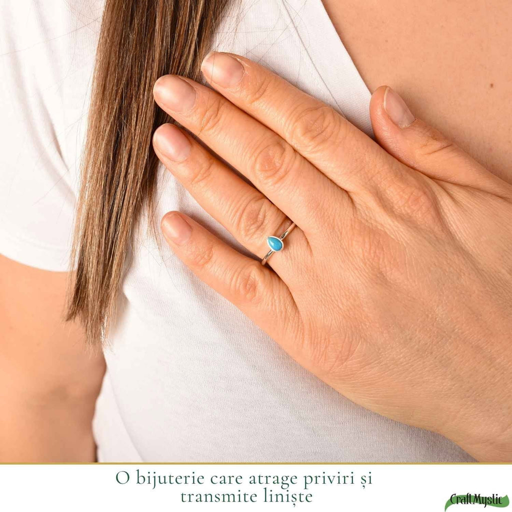Inel cu Turcoaz, Argint 925 – CraftMystic