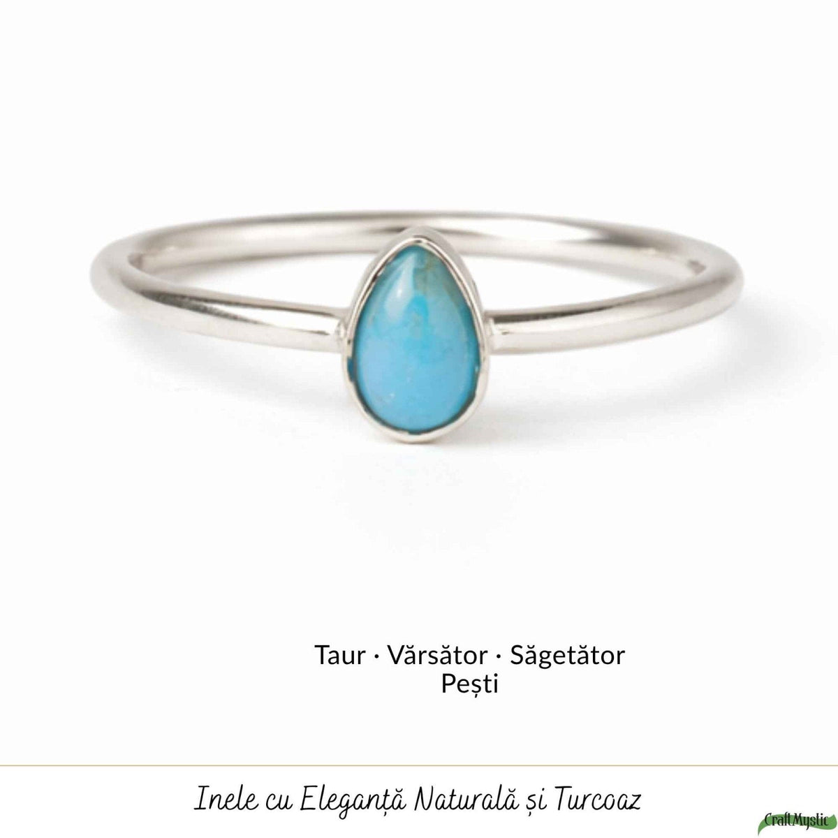 Inel cu Turcoaz, Argint 925 – CraftMystic