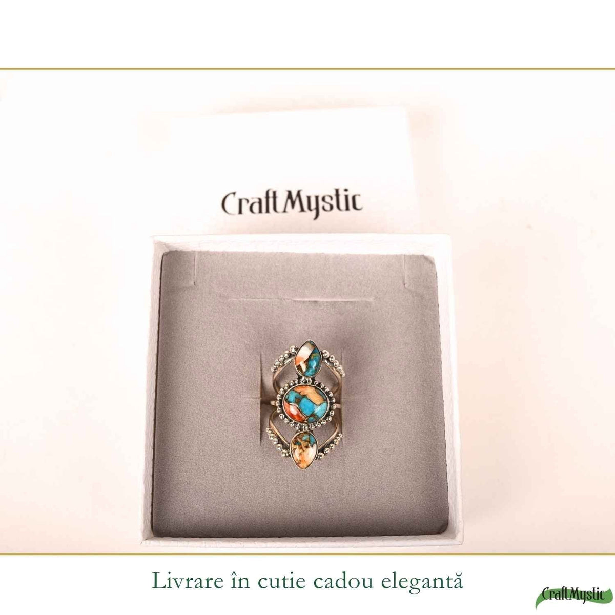 Inel cu Turcoaz, Argint 925 – CraftMystic
