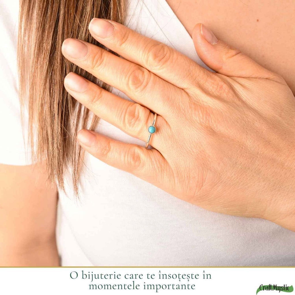 Inel cu Turcoaz, Argint 925 – CraftMystic