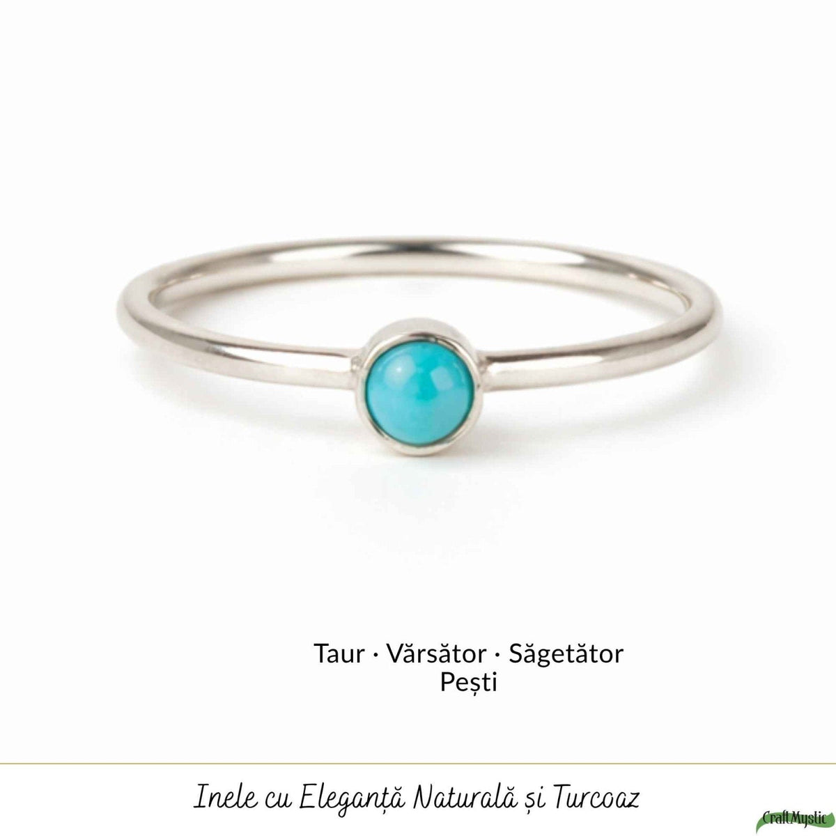 Inel cu Turcoaz, Argint 925 – CraftMystic