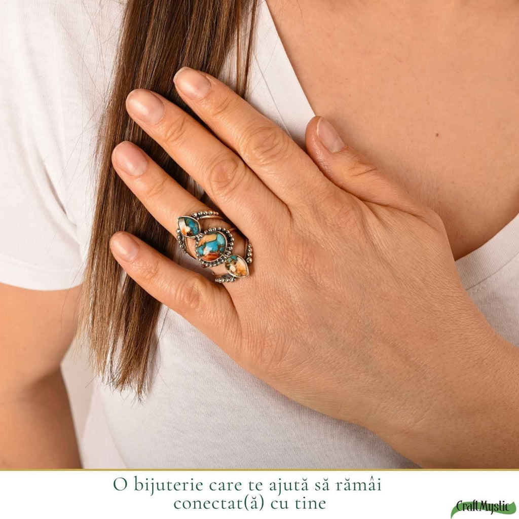 Inel cu Turcoaz, Argint 925 – CraftMystic