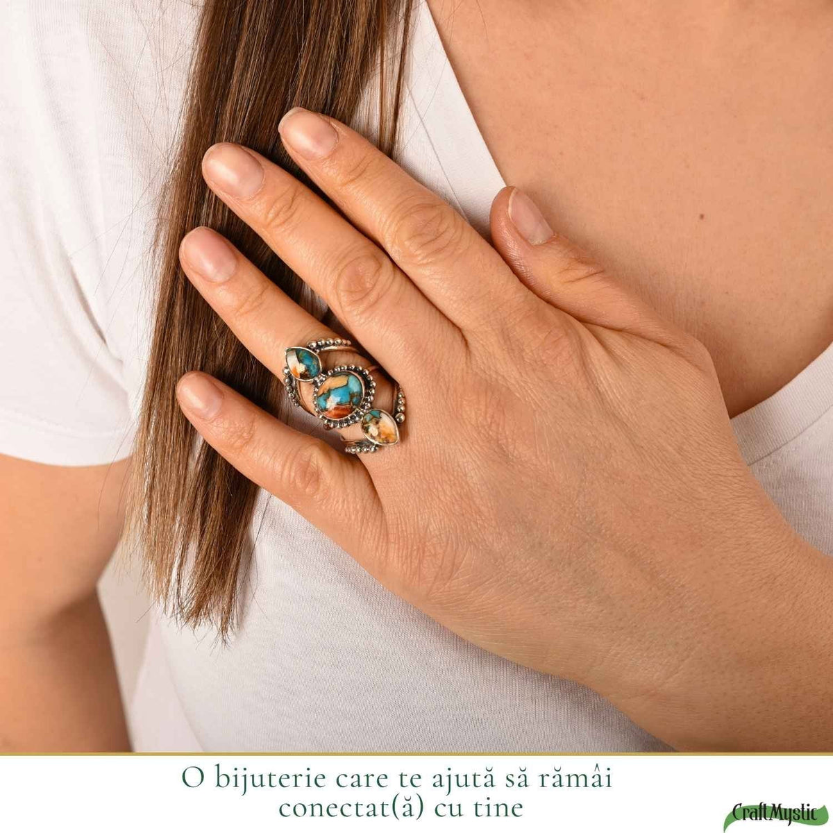 Inel cu Turcoaz, Argint 925 – CraftMystic