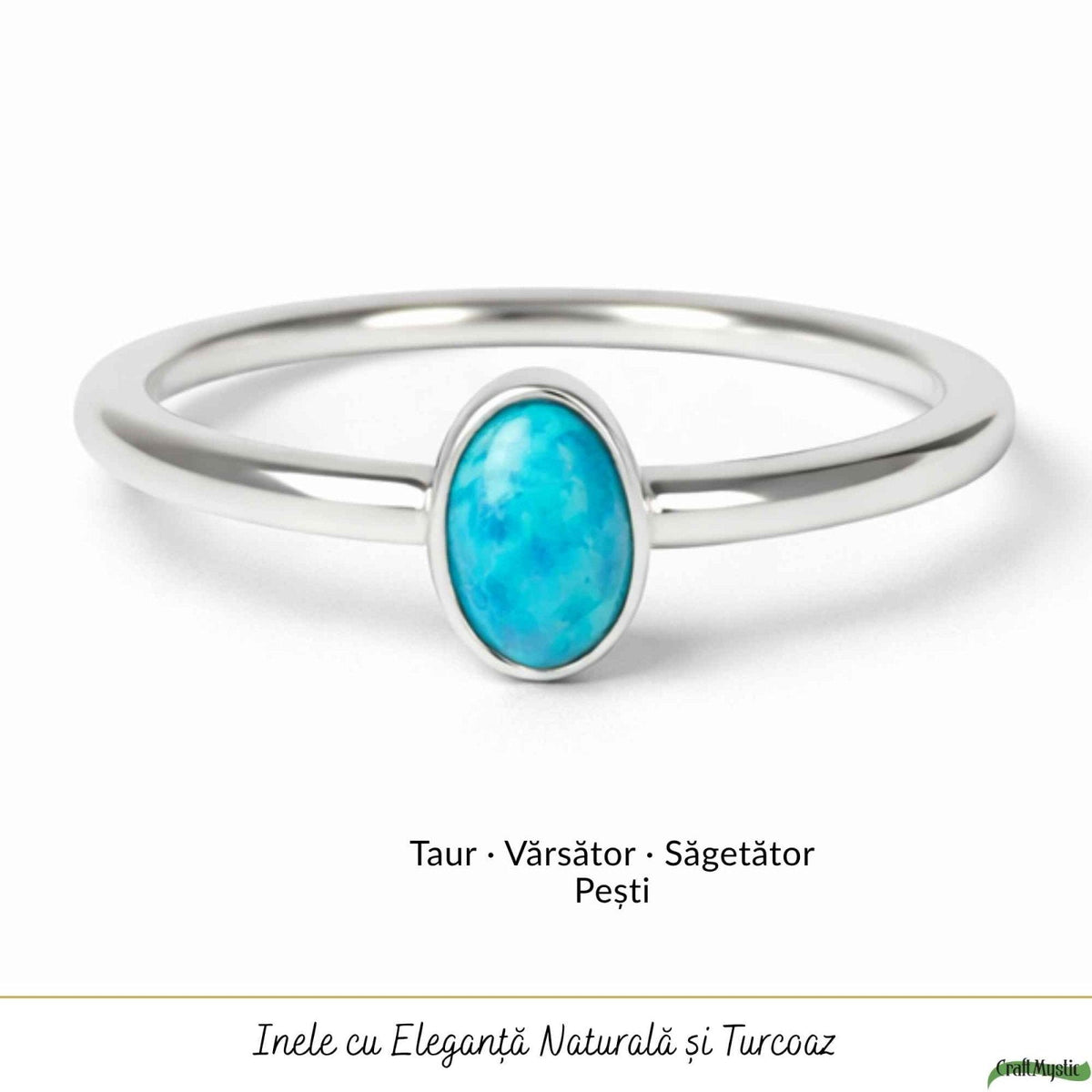 Inel cu Turcoaz, Argint 925 – CraftMystic
