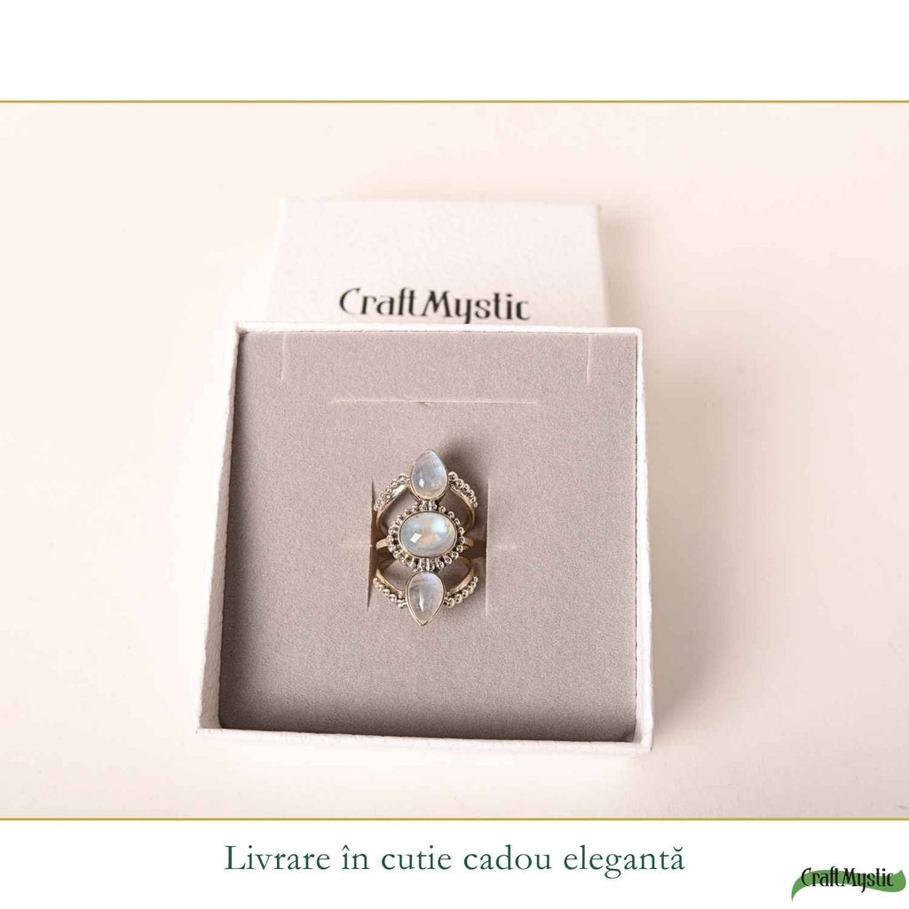 Inel cu Piatra Lunii, Argint 925 – CraftMystic