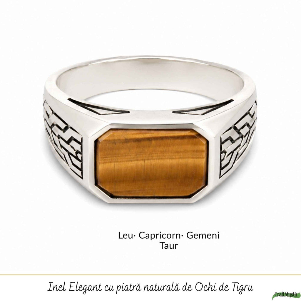 Inel cu Ochi de Tigru, Argint 925 – CraftMystic