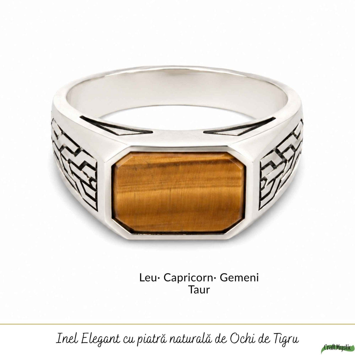 Inel cu Ochi de Tigru, Argint 925 – CraftMystic