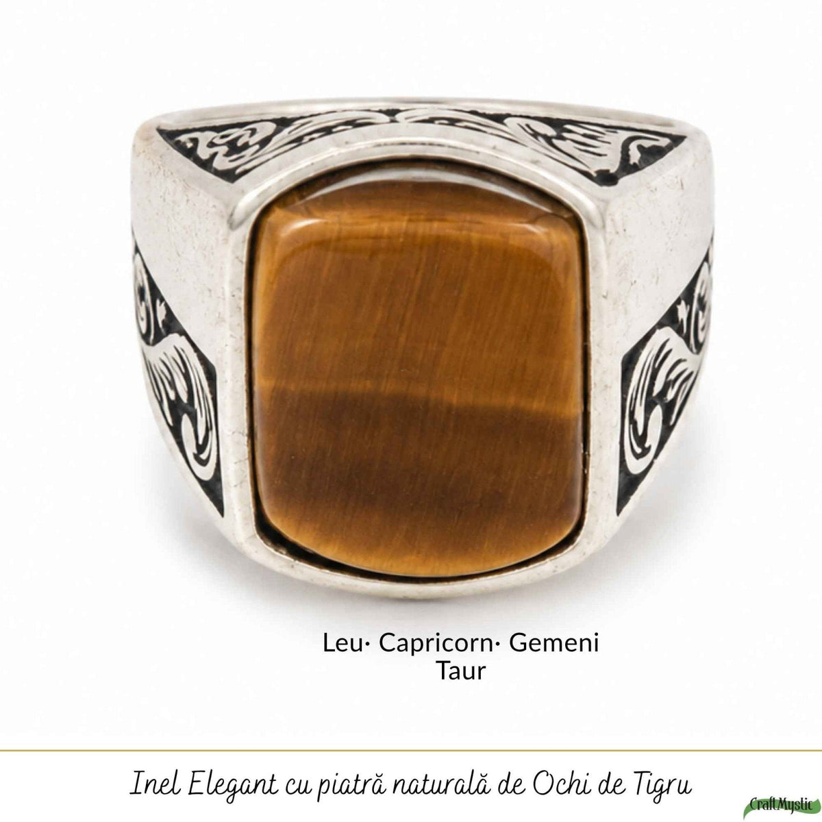 Inel cu Ochi de Tigru, Argint 925 – CraftMystic