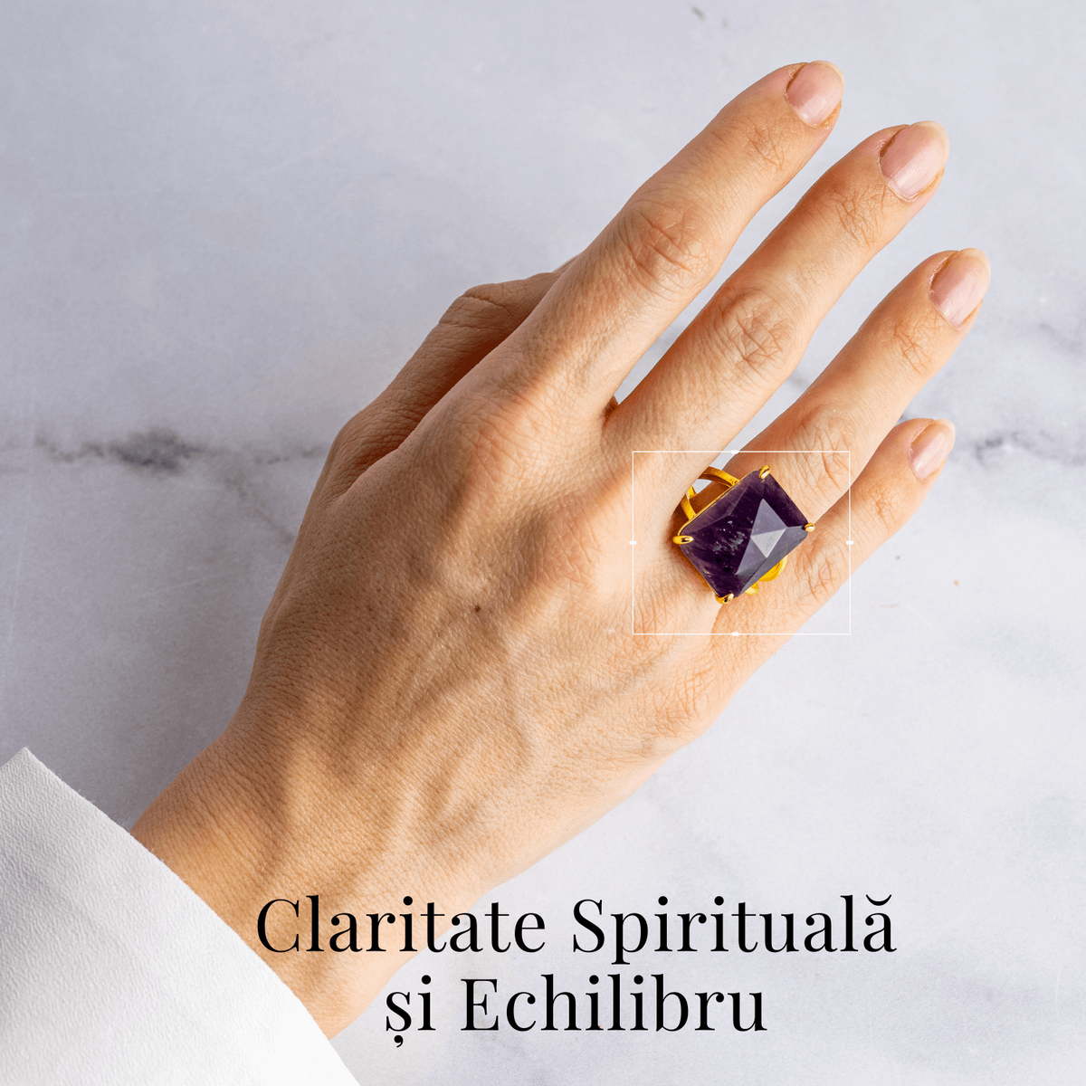 Conexiune Spirituala – Inel cu Ametist si Vibratie Inalta