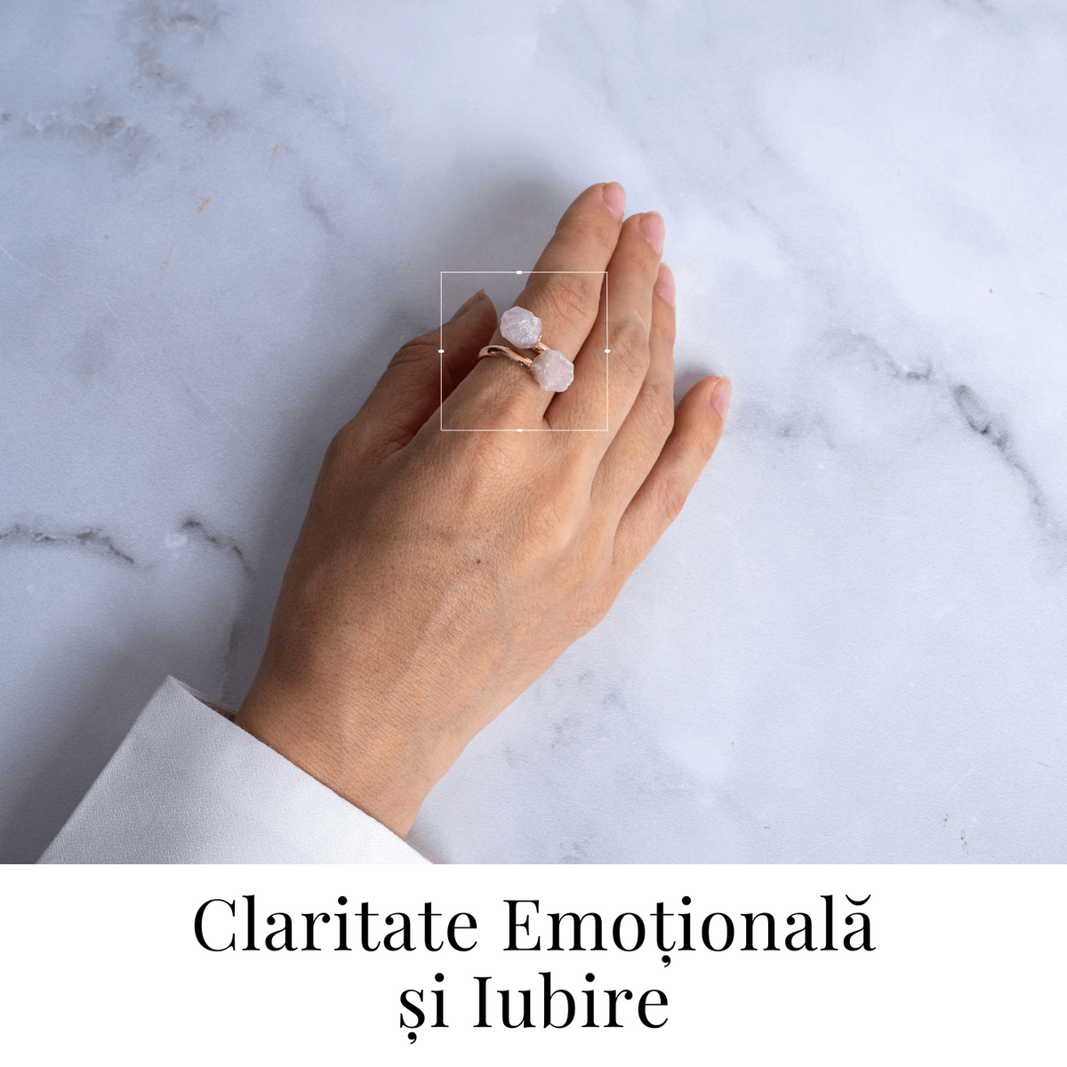 Inelul iubirii – Dublu Cuart roz natural pentru armonie si echilibru emotional