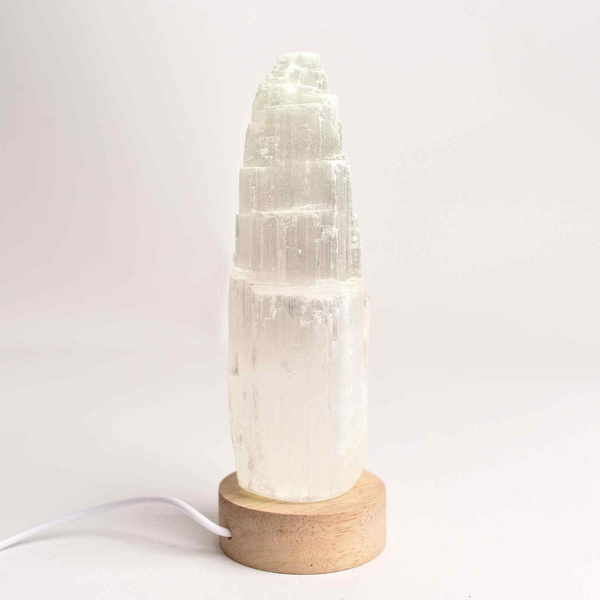 Lampa de noapte din Selenit natural – Purificare si Liniste