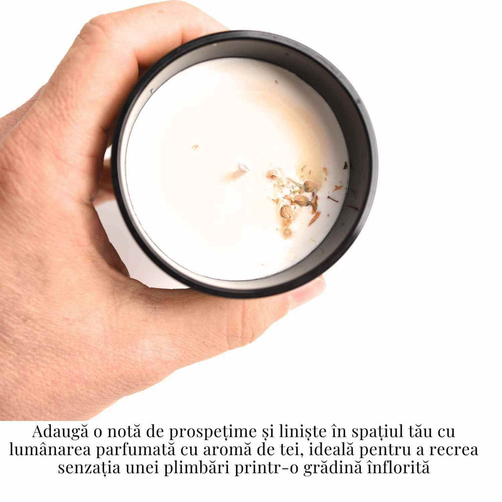 Lumanare cu ulei esential de tei – Relaxare si echilibru