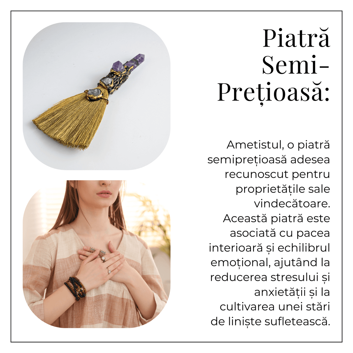 Maturica pentru curatare energetica – Varf Ametist natural