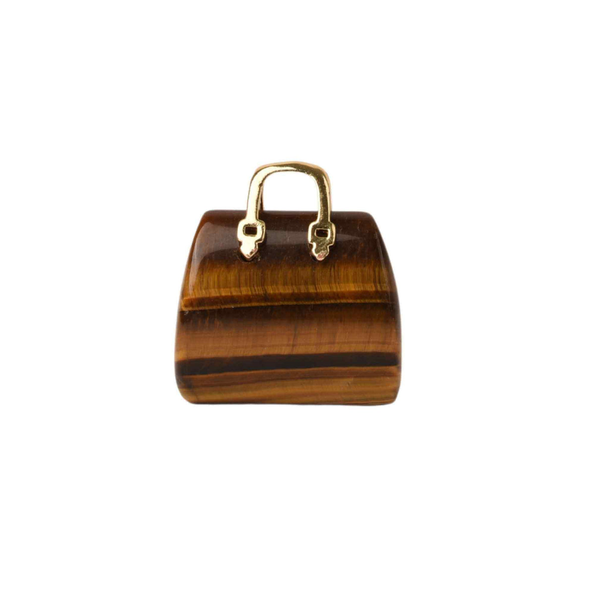 Pandantive 2.5 cm din piatra naturala, in forma de geanta - Accesorii din piatra pentru realizarea de bijuterii, cercei, colier