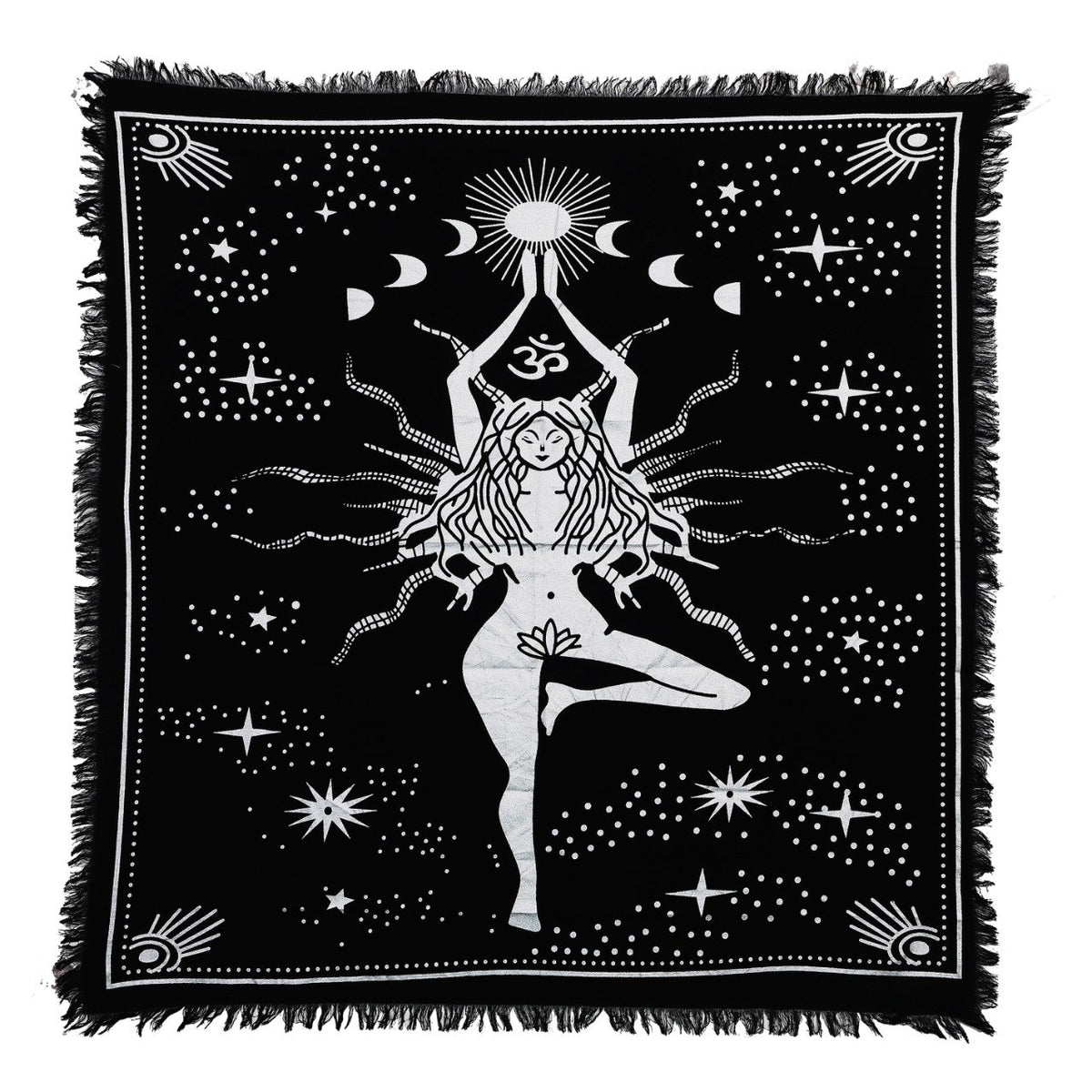 Panza Sacra pentru altar magic - Design 5 Moon Phases - Vrajitorie Tarot Wiccani Spiritualitate - Copie - Copie - Copie