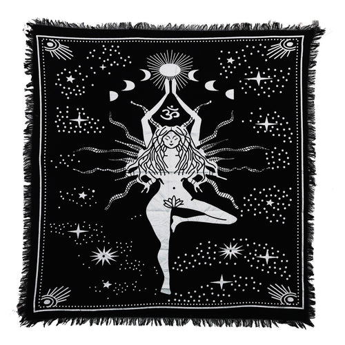 Panza Sacra pentru altar magic - Design 5 Moon Phases - Vrajitorie Tarot Wiccani Spiritualitate - Copie - Copie - Copie