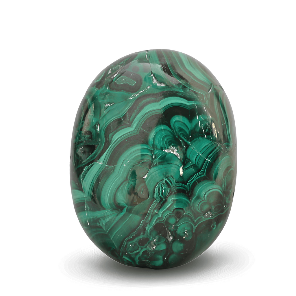 Piatra de Mana Malachit Natural Palmstone - Vindecare si Transformare
