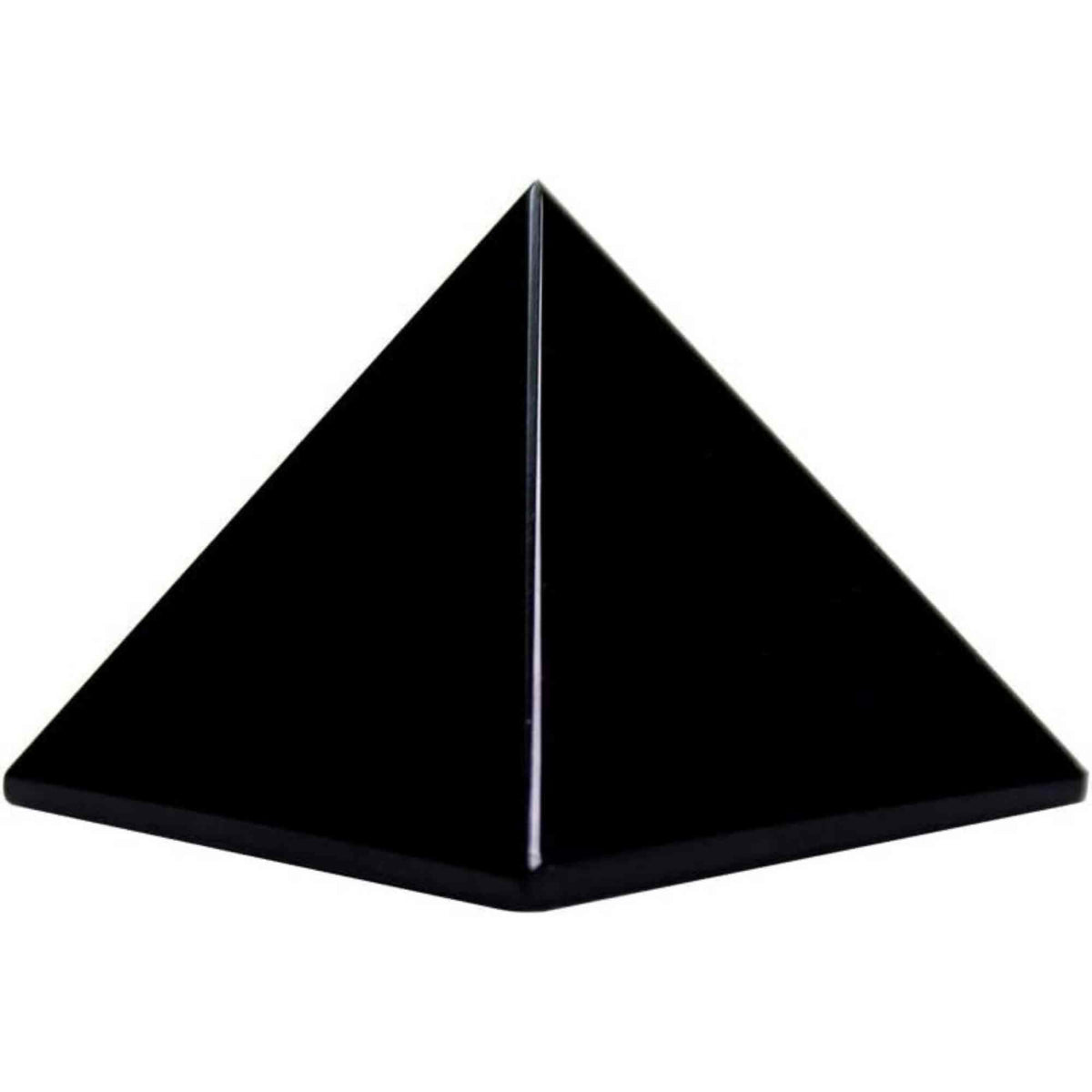 Piramida cristal negru obsidian din piatra semipretioasa naturala 4 cm – pentru protectie, integritate si energie pozitiva
