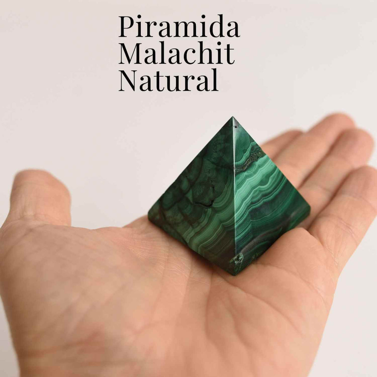 Piramida Malachit natural H 4