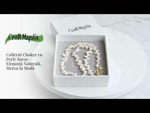 Colier choker cu perle design baroc – Eleganta naturala, mereu la moda
