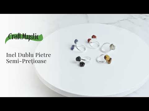 Simplitate cu vibratie puternica – Inel din dublu onix natural