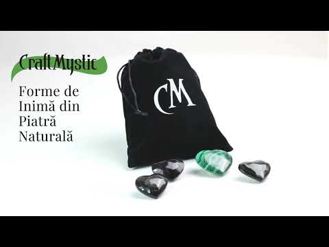 Inimioara Decorativa 30 mm din Obsidian Negru Fatetat Mexican