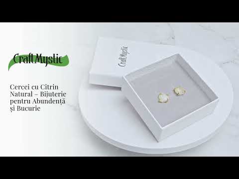 Cercei pentru Abundenta si Bucurie – Citrin Natural