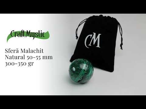 Sfera Malachit natural 50-55 mm 300-350 g