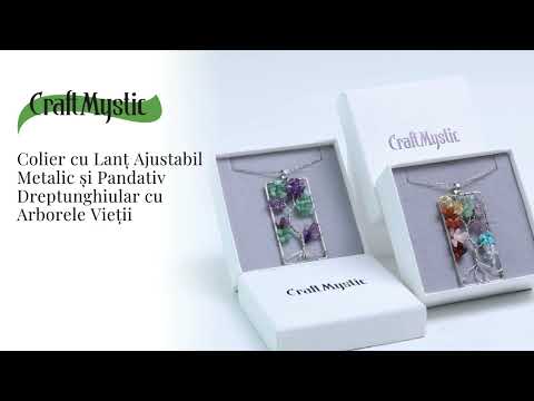 Colier ajustabil cu arborele vietii din ametist si aventurin verde - Armonie si Echilibru
