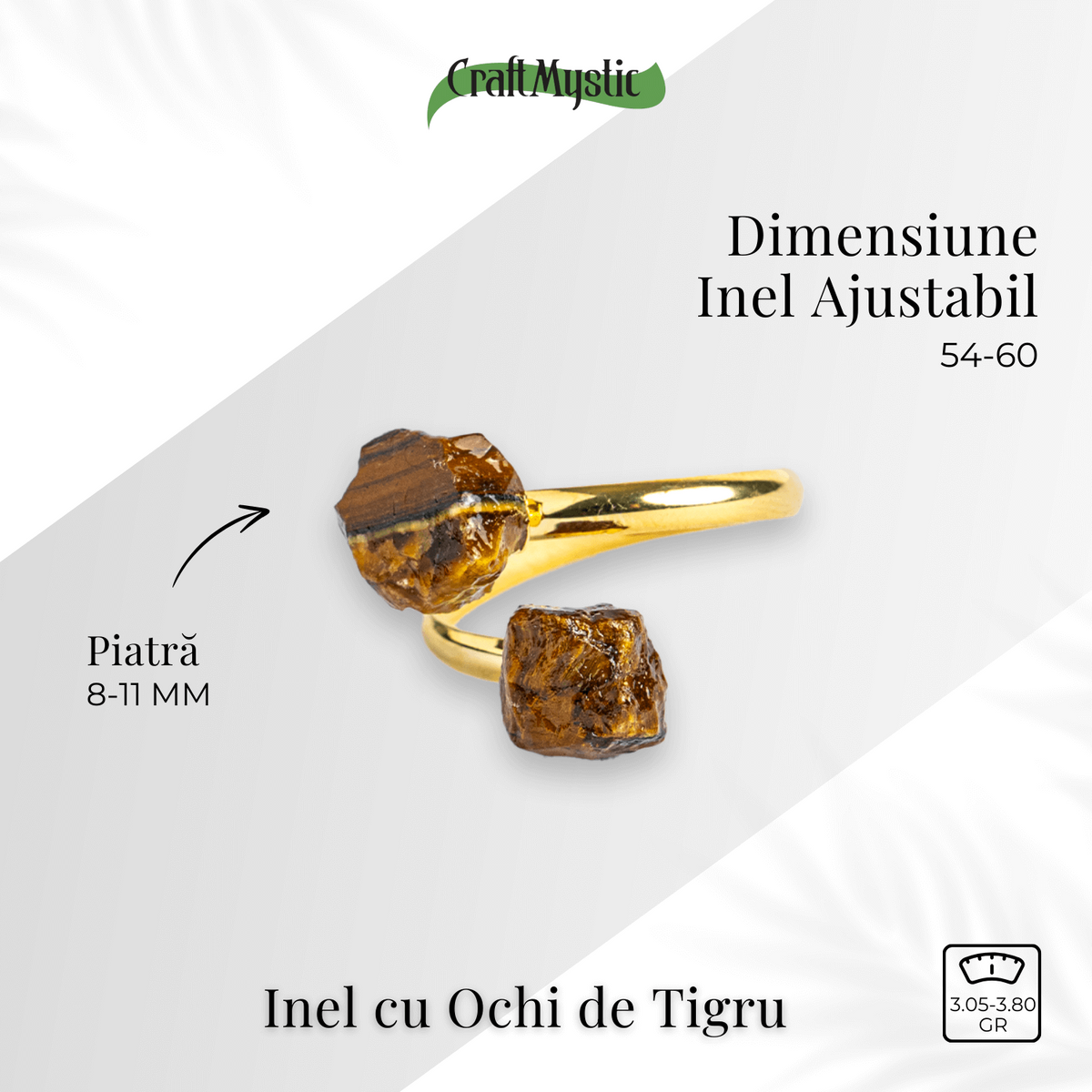 Inelul increderii – Dublu Ochi de tigru pentru curaj si putere interioara