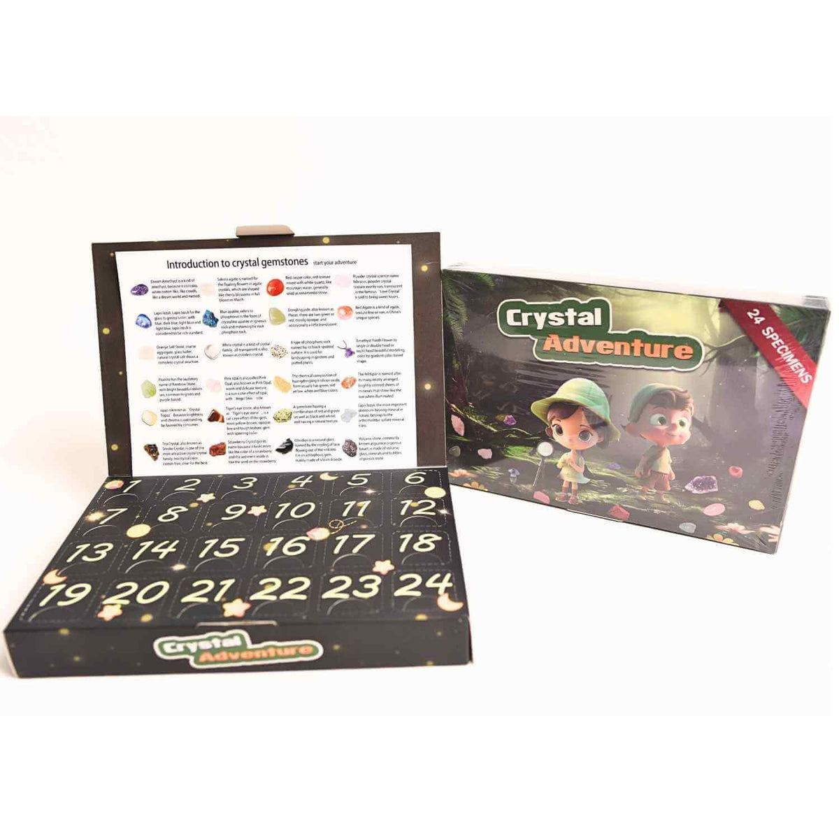 Calendar Advent cu Pietre Naturale tematica Aventura – Bucurie si Magie intr-un set