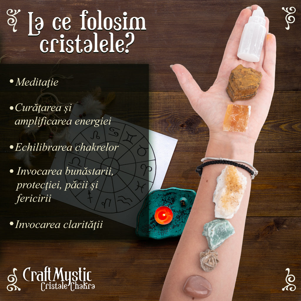 Set Premium cristale si pietre de manifestare pentru manifestare - Pietre autentice intr-o cutie deosebita