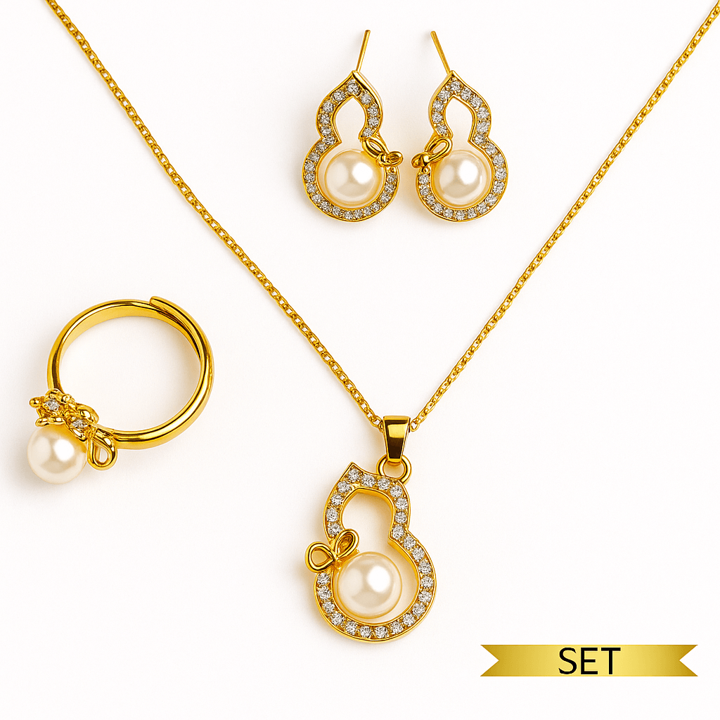 Set elegant cu perla naturala – Stralucire si feminitate intr-un singur gest