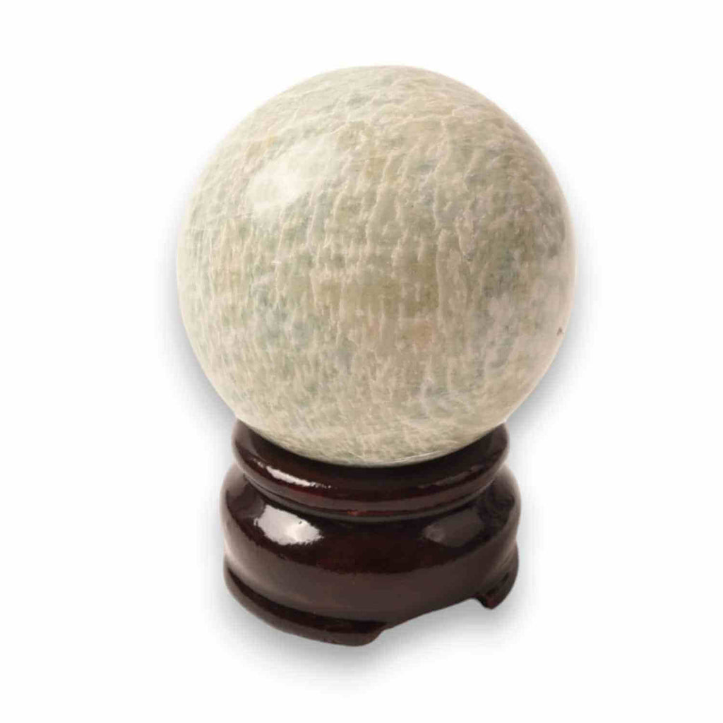 Sfera din Amazonit 50-55 mm cu Suport Inclus - Echilibru și Armonie Energetică
