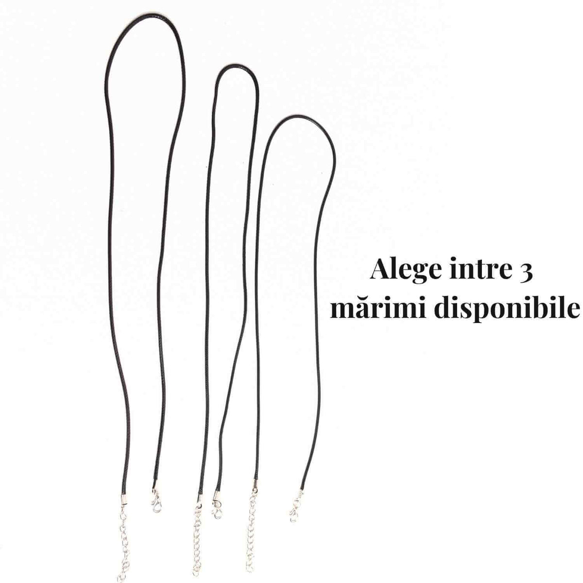 Snur ajustabil din imitatie piele cerata neagra 1.5mm, 55+5cm – Versatil si durabil